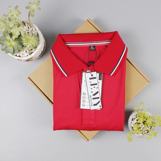 ÁO POLO PHỐI CAO CẤP MÀU ĐỎ TƯƠI, MIỄN PHÍ IN TÊN NGỰC ÁO (ẢNH THẬT)