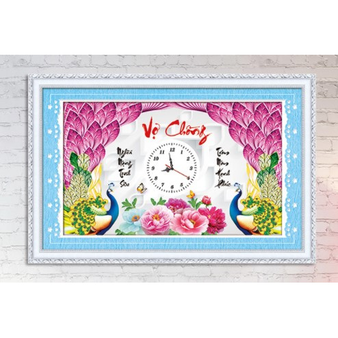 TRANH ĐÍNH ĐÁ ĐỒNG HỒ LG1054 (65X45) CM - TRANH CHƯA THÀNH PHẨM