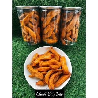 400g chuối sấy dẻo đà lạt nguyên trái - minh thiên food