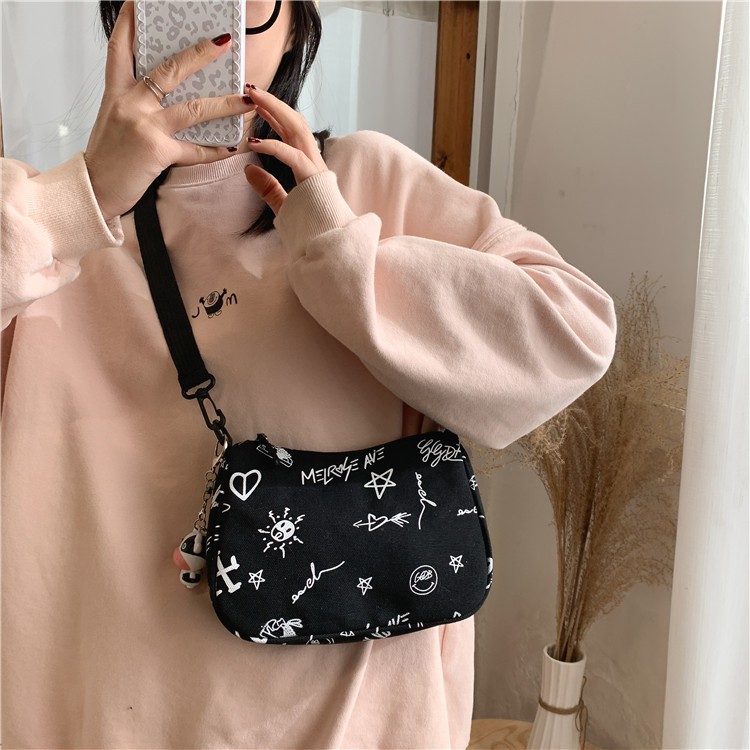 Túi Đeo Chéo Nữ Vải Canvas - Túi Tote Phong Cách Ullzzang GN03