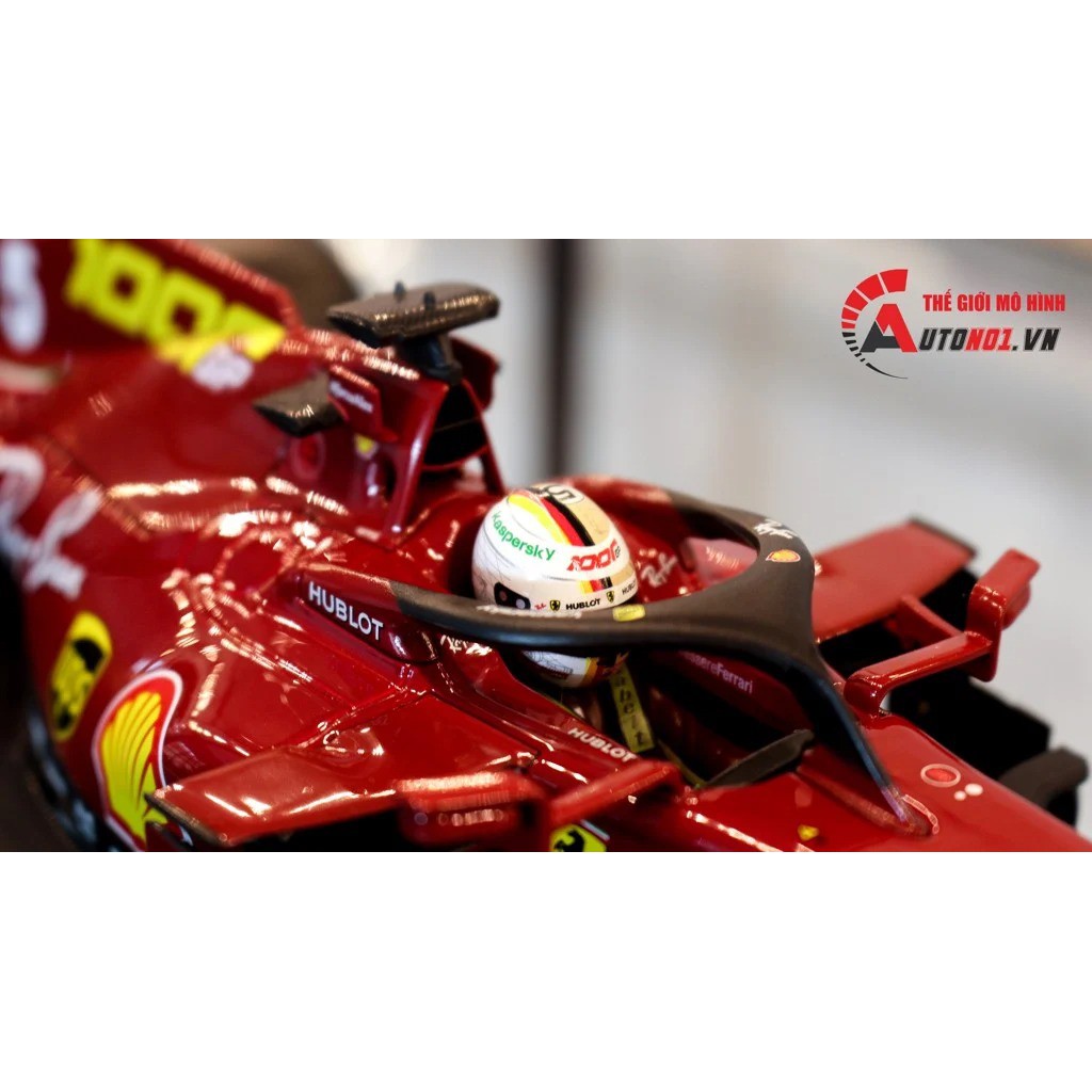 MÔ HÌNH XE F1 FERRARI SF1000 2020 S.VETTEL #5 1:18 BBURAGO 7504