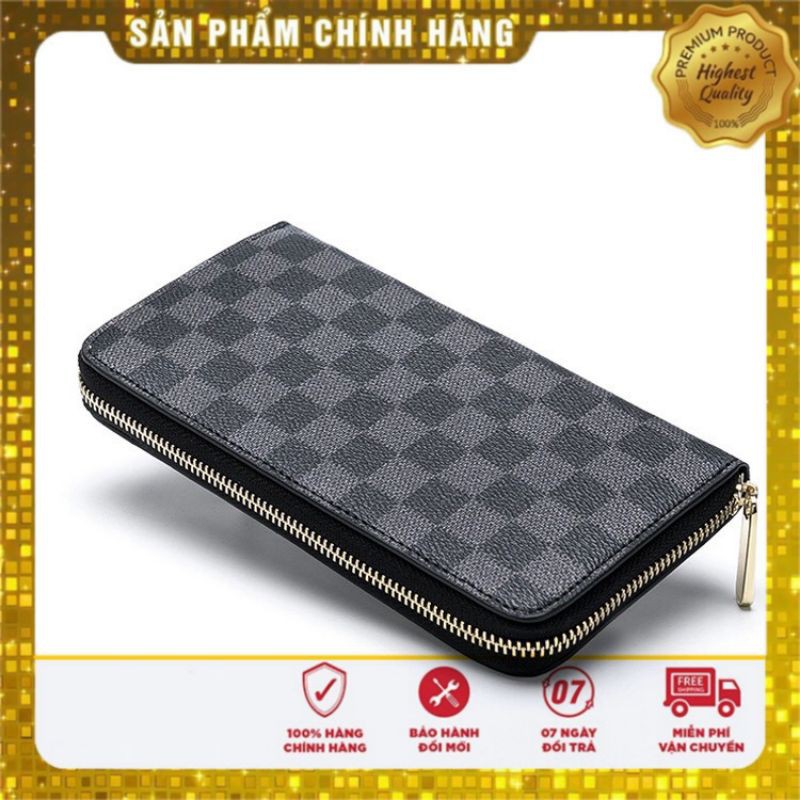 Ví Nam Cầm Tay Kẻ Caro thời trang sành điệu💥SIÊU HOT💥 B&J