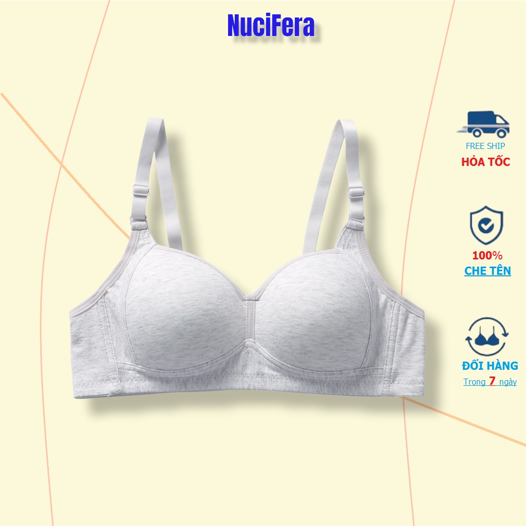 Áo lót không gọng đệm mỏng AL82 dành cho ngực đang phát triển NuciFera