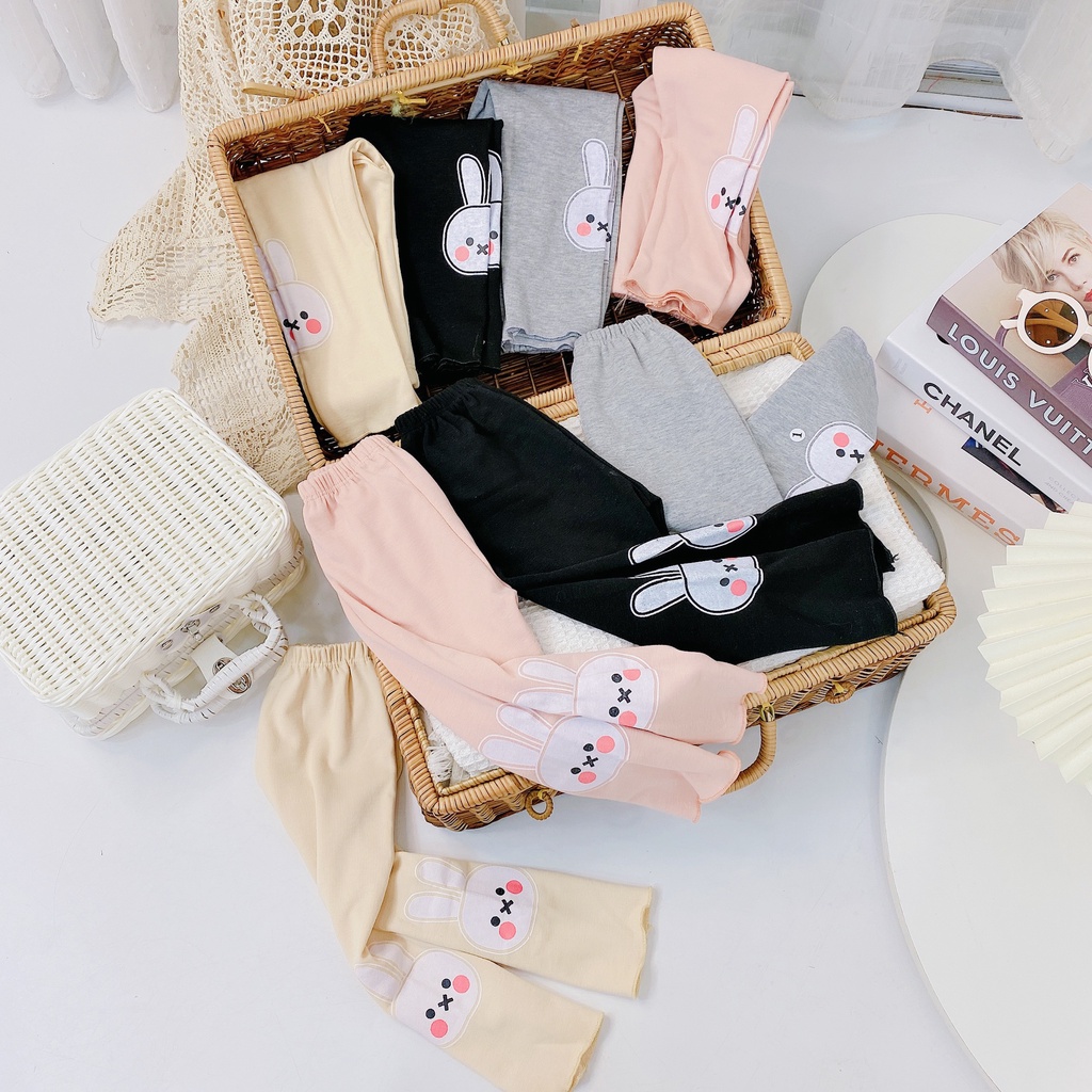 [T05] Quần Tất Họa Tiết THỎ Cho Bé Cực Đẹp Chất Vải Cotton Loại 1 Co Giãn Thoải Mái Size Từ 6-17Kg VNXK Nhật-Hàn
