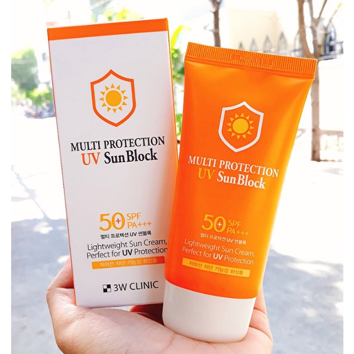 Kem chống nắng 3W Clinic UV Sunblock Cream SPF 50+ PA+++ 70 ml