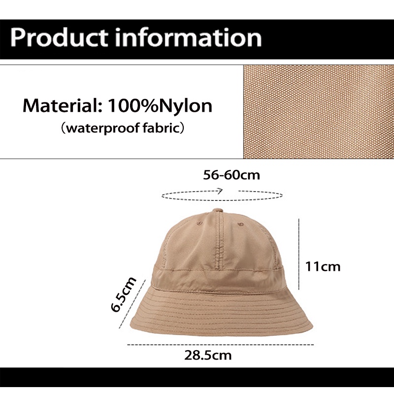 Mũ Bucket Dây Rút Thoáng Khí Nhanh Khô Chống Thấm Nước Thời Trang Đi Biển Cho Nam Và Nữ
