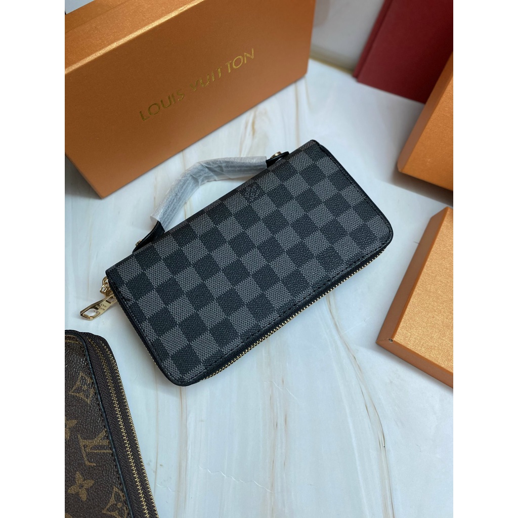 VÍ CLUTCH CẦM TAY VINKYSHOPTK LV ZIPPY KHOÁ ĐÔI FULLBOX