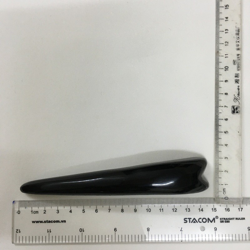 Cây đánh cảm, cạo gió cao cấp CCG 01 búp sừng trâu. Dài 14x2,5x1,5cm