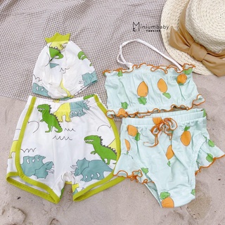 Bộ đồ bơi họa tiết 2 chi tiết co dãn thoải mái cho bé trai bé gái