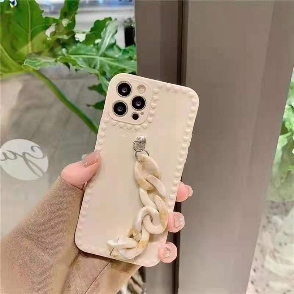 Ốp Điện Thoại TPU Hình Trái Tim Phối Dây Xích Cho Vivo Y20 Y20i Y12s Y50 Y30 Y30i Y91c Y95 Y91 Y93 Y85 S1 Pro