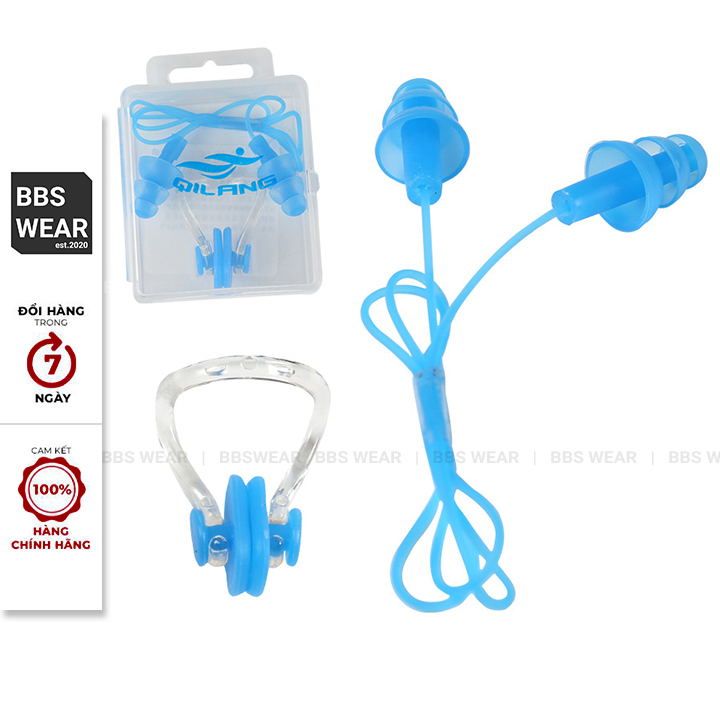 [Tặng Kẹp Mũi] Nút bịt tai chống ồn chống nước giành cho bơi lội bộ 2 sản phẩm kèm hộp lịch sự BJ002-9