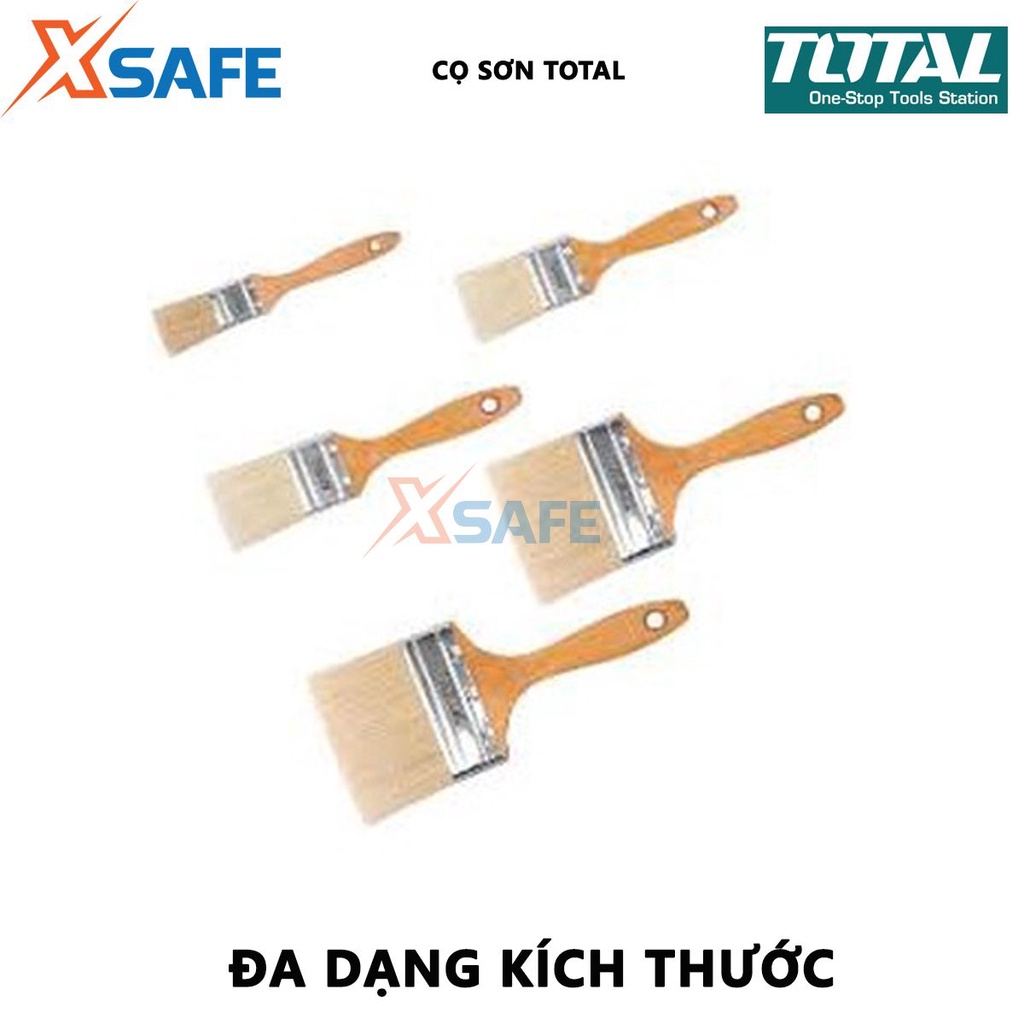 Cọ sơn TOTAL Chổi quét sơn bề rộng cọ 1-4 inch, độ dày cọ 13-20mm