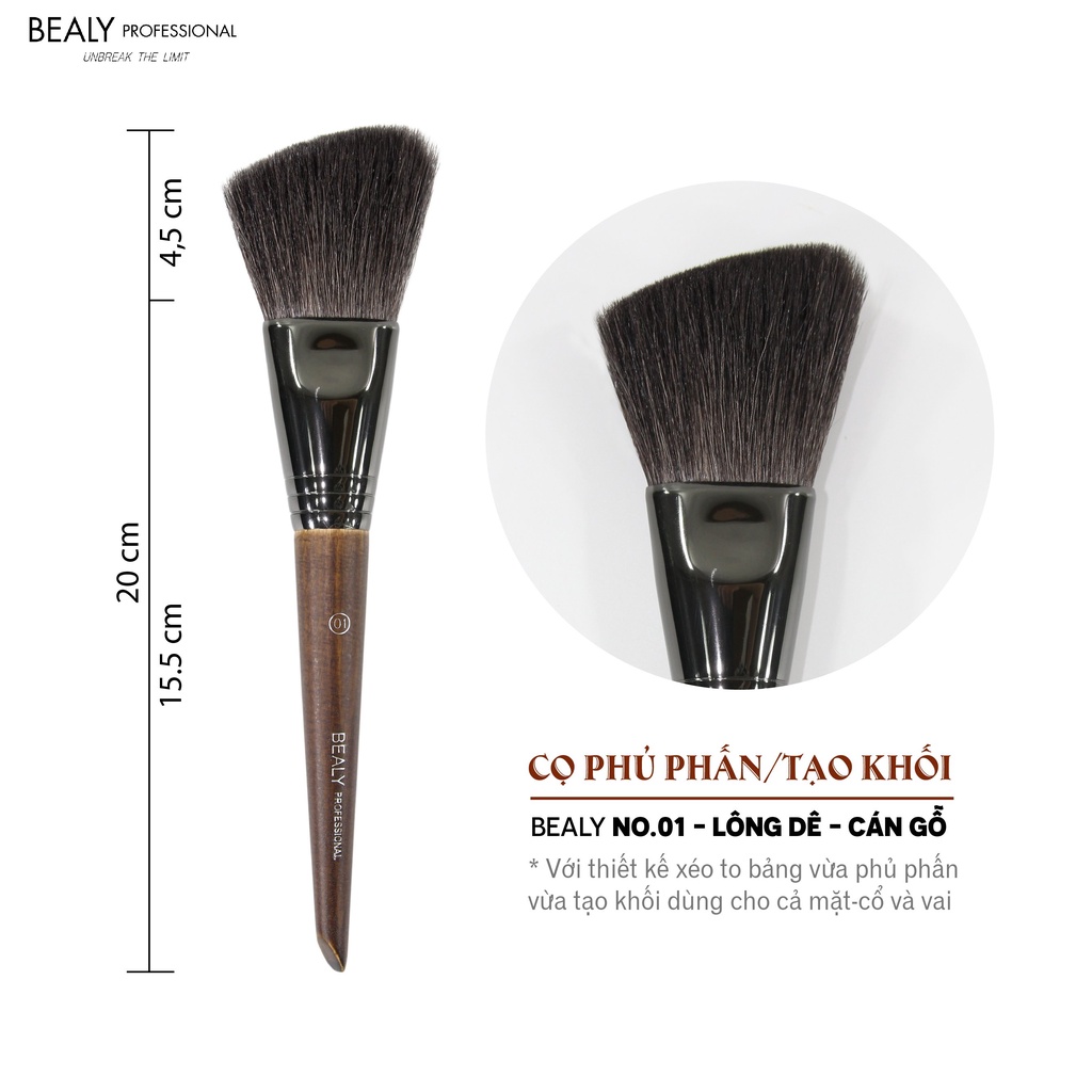 cọ phủ phấn nhiều loại