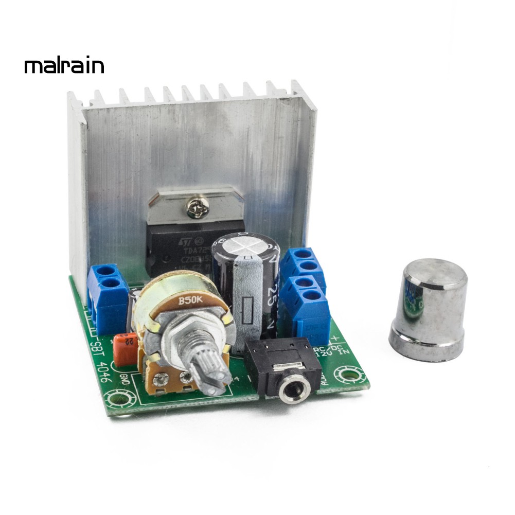 Bảng mạch âm ly khuếch tán hai kênh 12V tiện dụng