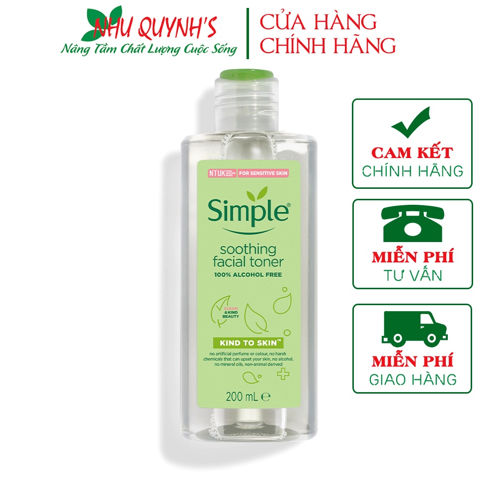 Nước Hoa Hồng Simple Kind To Skin Soothing