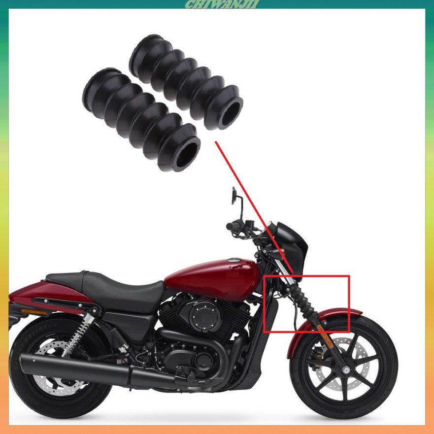 Bọc Cao Su Chống Bụi Cho Phuộc Trước Xe Mô Tô Harley Xg500 / 750 14-17