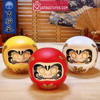 Tượng thần tài Daruma cầu tài và may mắn loại không tròng, búp bê daruma Nhật Bản
