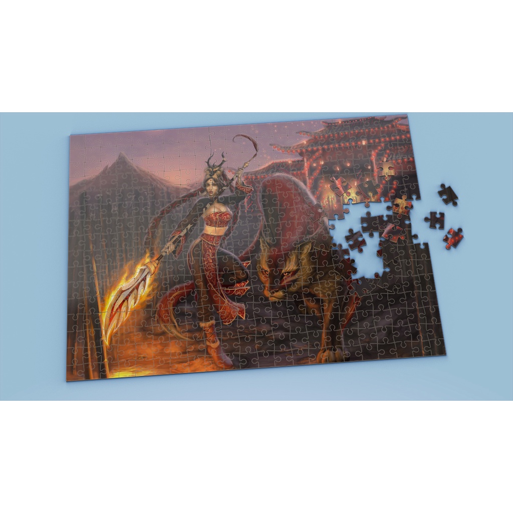 League of Legends Tranh ghép hình NIDALEE - Mẫu 2 - Nhận in theo yêu cầu