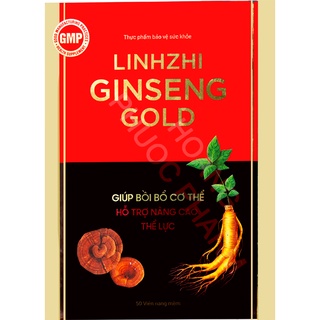 Hộp Linhzhi Ginseng Gold Cải Thiện Thể Lực, Căng Thẳng, Mệt Mỏi 50 Viên