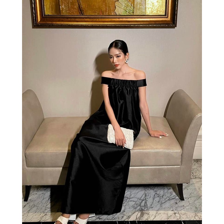 LINH CAVALI- Váy tafta trễ vai 3 màu