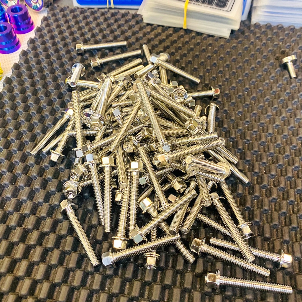 Ốc Salaya Mẫu Thái Inox 304 6li chiều dài đầy đủ xe ✌🇹🇭