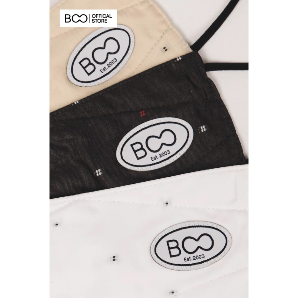 Khẩu Trang Vải Kháng Khuẩn combo 3 chiếc Nam Nữ Unisex BOO thêu logo Chống Giọt Bắn, Chống Nắng, Chống Bụi Đính | BigBuy360 - bigbuy360.vn