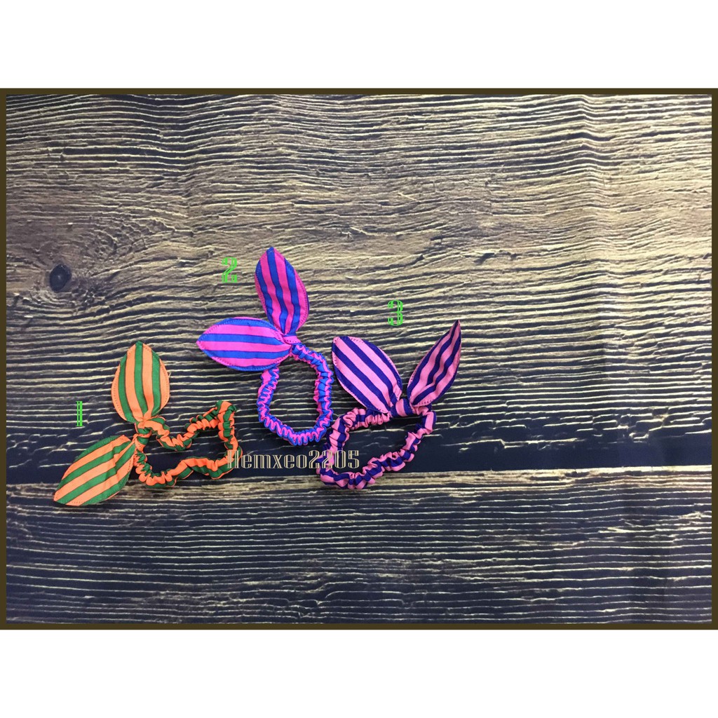 Combo 2 Buộc tóc Tai Thỏ nhiều màu - Hưng Long PC