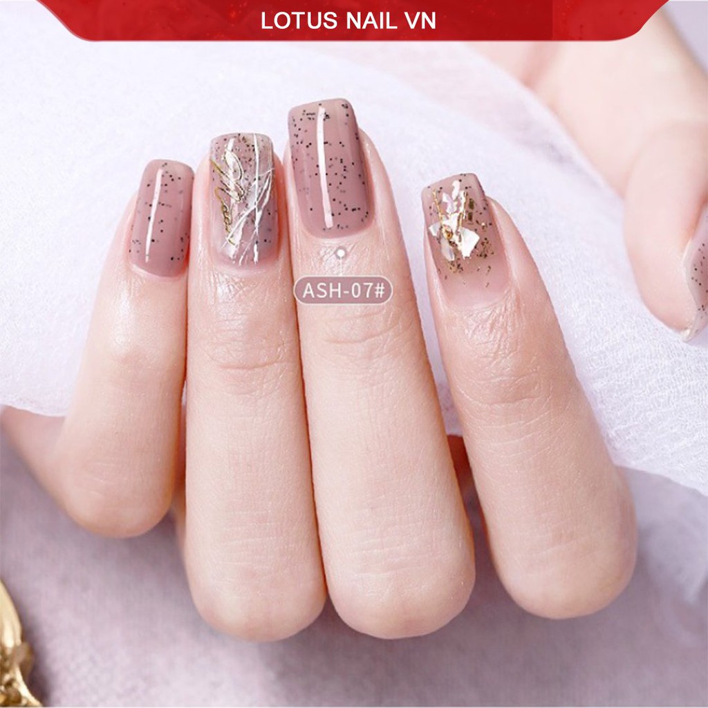 Sơn gel cát, top cát ( Sand sugar top coat ) Lotus chai 15ml