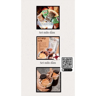 Set milo dầm cacao nấu từ 8 đến 20 chén