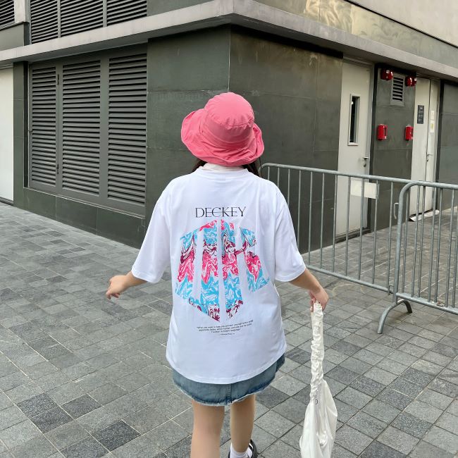 Áo Thun Cotton Unisex Nam Nữ Form Rộng Local Brand DECKEY COLOR