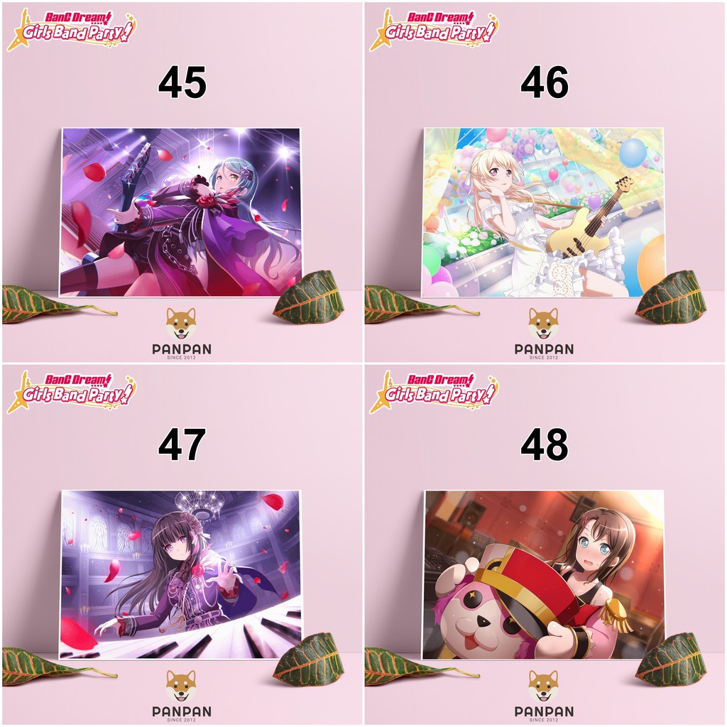 Postcard Cao Cấp - Poster BanG Dream! Bandori (3)