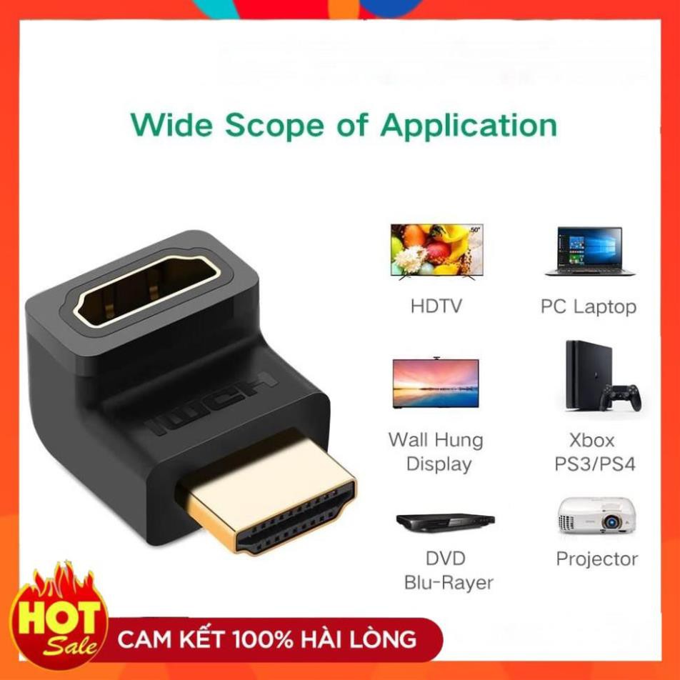 Đầu nối HDMI vuông góc 90 độ Ugreen 20110 chính hãng bảo hành 18 tháng
