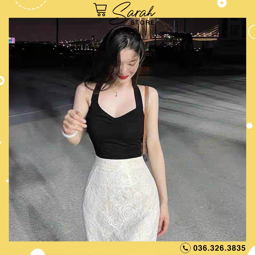 Áo Thun Nữ Cổ Yếm Sexy Có Mút Đệm Ngực Siêu Hot v101