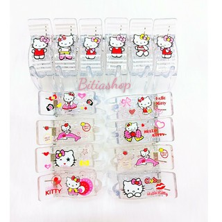 Lố 12 Kẹp Tóc Càng Cua 3 Răng 5 Răng Kitty