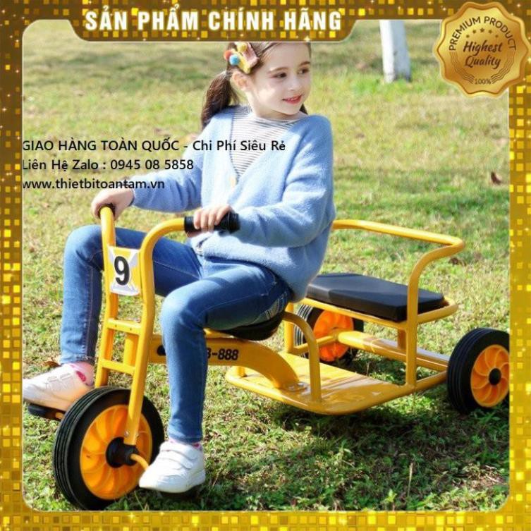 ( có sẳn )  Xe Đạp 3 Bánh Cho Bé 2 Chỗ Ngồi