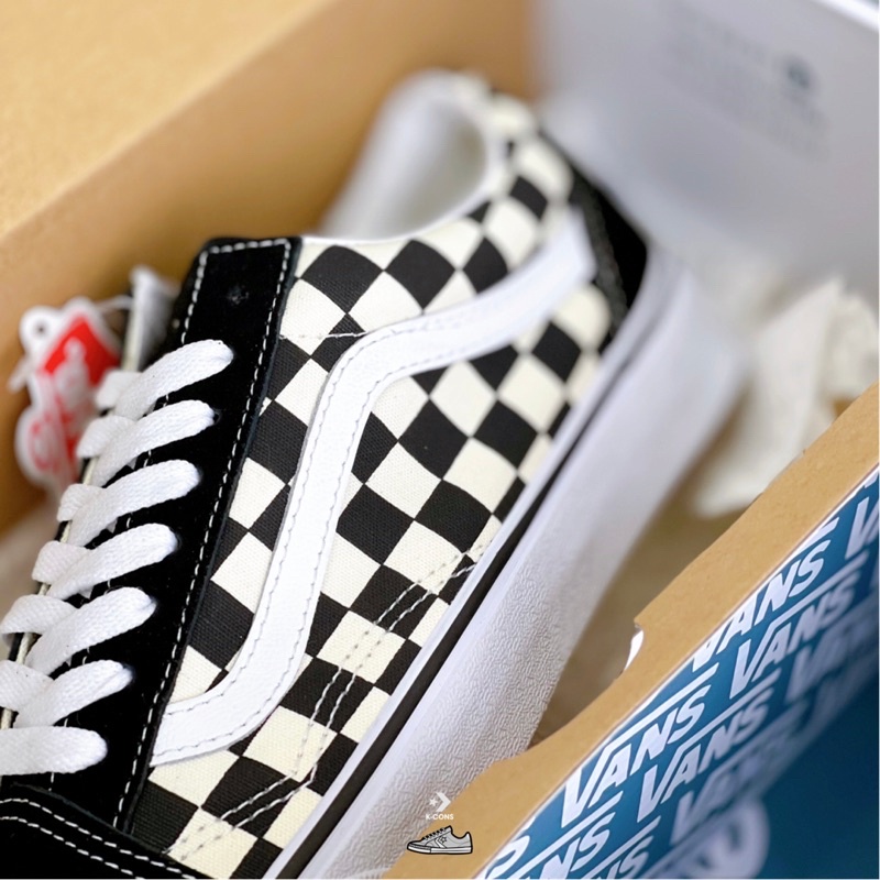 VANS OLD SKOOL CHECKER BLACK/WHITE | Giày Thể Thao Vans Trượt Ván