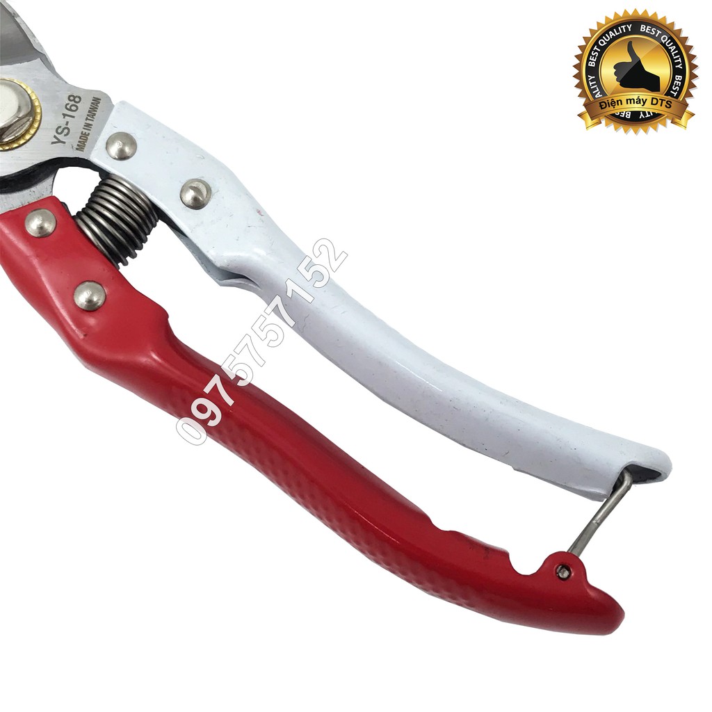 Kéo cắt cành lưỡi cong TAIWAN JS-168 - Kèm bộ phụ kiện thay thế
