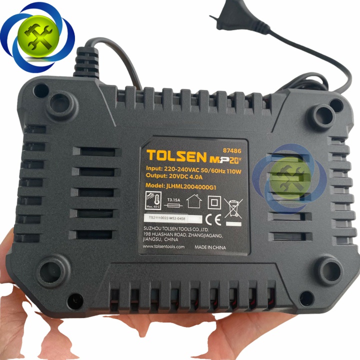 Sạc Pin 20V 4.0Ah công suất 110W Tolsen 87486