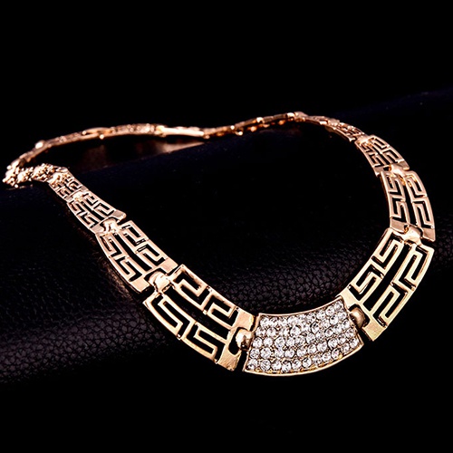 Bộ trang sức hợp kim đính đá kiểu dáng thời trang độc đáo