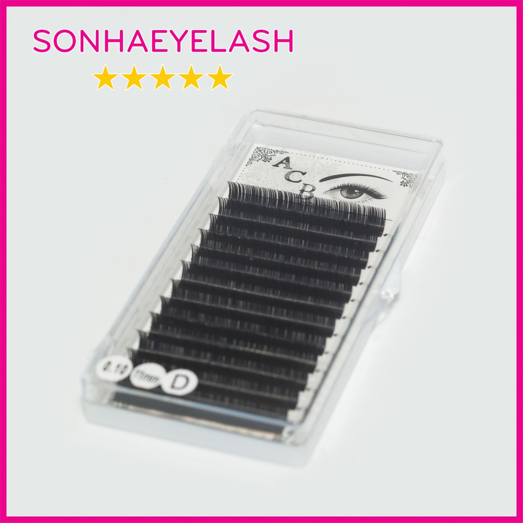 Mi khay độ cong D,chất silk Hàn, mềm dễ bắt keo, Sơn Hà Eyelash