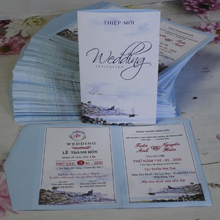 230 Thiệp cưới - đã bao in nội dung