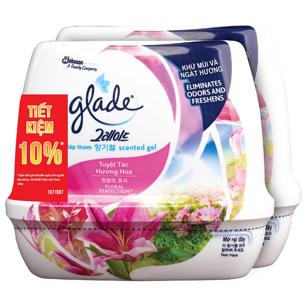 Combo 2 hộp sáp thơm glade 180g tích kiệm 10%