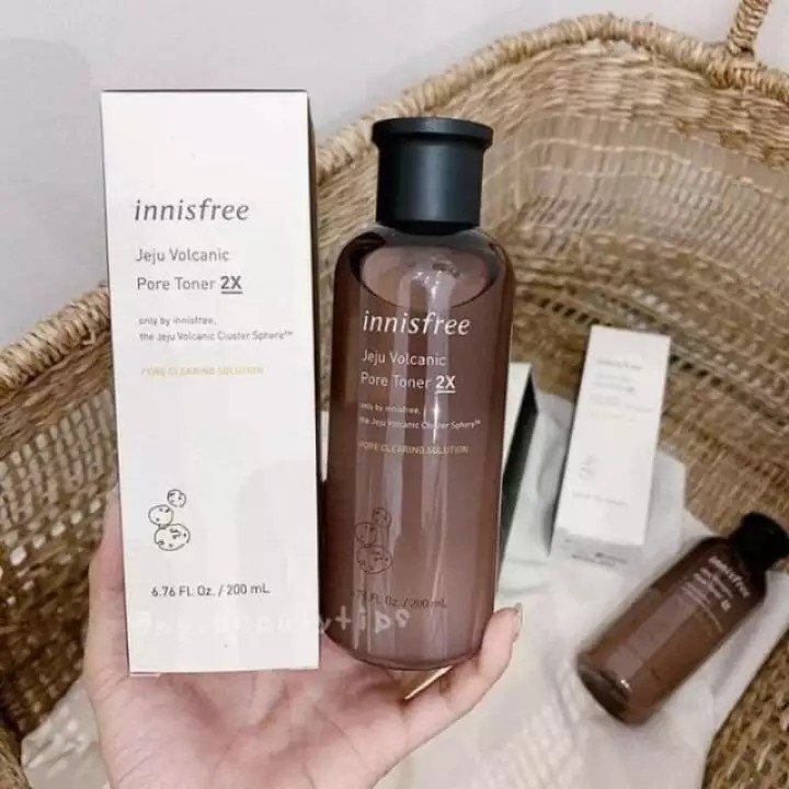 NƯỚC HOA HỒNG Từ Tro Núi Lửa – Innisfree Jeju Volcanic Pore Toner 2x 200ml[mẫu 2019]