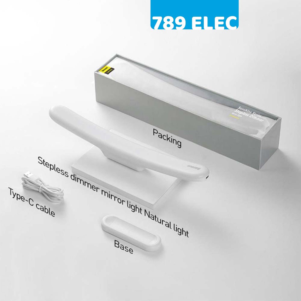 Đèn cảm ứng chuyên dùng cho gương trang điểm Baseus Sunshine Series , pin sạc.