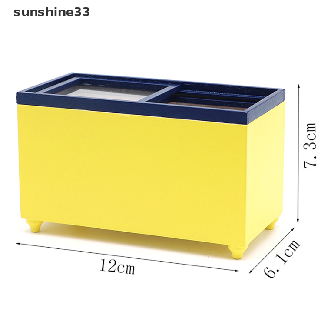 Tủ Lạnh Mini Tỉ Lệ 1: 12 Dùng Để Trang Trí Nhà Búp Bê