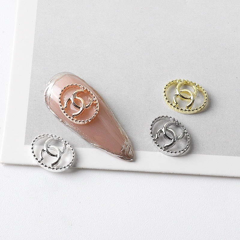 phụ kiện charm mix hình thương hiệu gắn móng tay nail