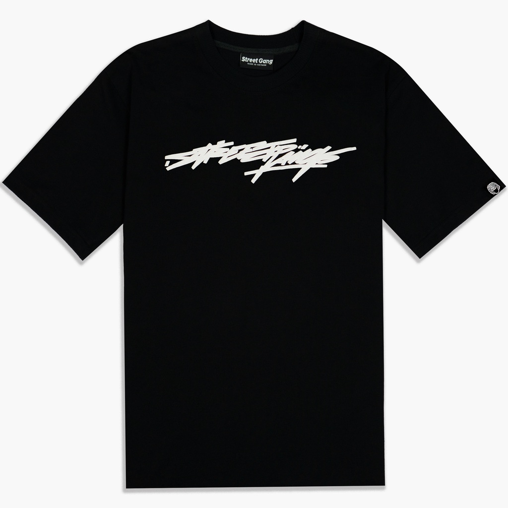 Áo thun Embossed Basic - Đen - Street Gang
