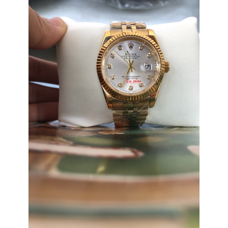 Đồng hồ Nam Rolex, kính saphire chống xước, size 36