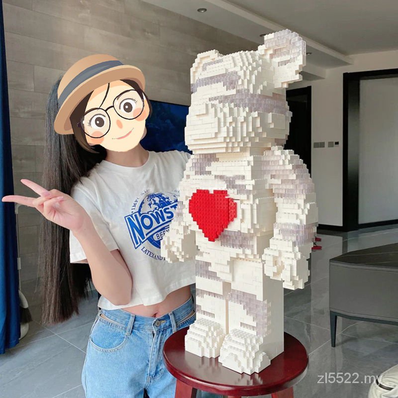 Mô Hình Lắp Ráp Lego Hình Gấu 3D Cho Bé Trai