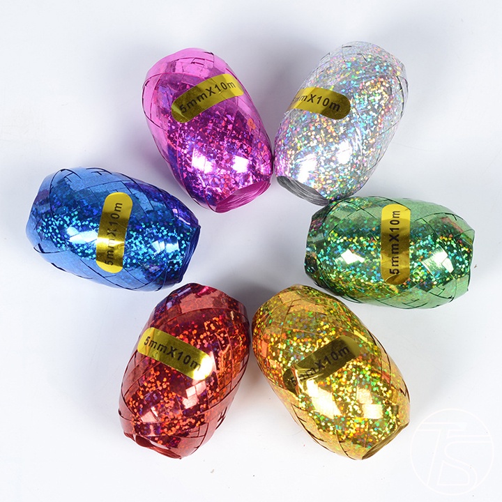 Cuộn Dây Ruy Băng Kim Tuyến 5mmx10m trang trí